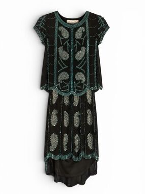 frock and frill black embroidered dress Lana Floral Embroidered Maxi Dress Frock and Frill